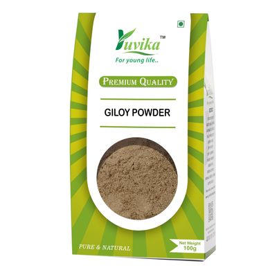 Yuvika Giloy Powder - Geeloh - Guduchi - Tinospora Cordifolia 100 Grams