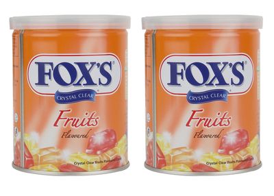 Fox's Crystal Clear Fruits Candy Tin (2X180g)
