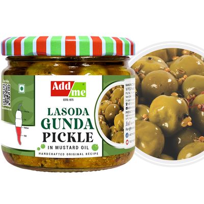 Add me Rajasthani lasoda gunda pickle 300gm | lasoda ka achar, lasoda pickle, gunda pickle, lasode ka achar in Glass Jar (Lasoda Gunda Pickle, 300gm)