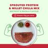 Natible Sprouted Protein & Millet Chilla Dosa Mix (Beetroot & Masala) Instant Breakfast Meal I Gluten Free I High Protein I No Onion No Garlic I Suitable for Kids & Adults I Travel Friendly (Pack of 2, 400g) view 4