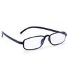 AEC CEO 1 Unisex Reading Glasses +2.50 Power Full Rim Lightweight Plastic Frame with BlueRazr UV Protection Lenses  Sober & Functional Design with Soft Sleeve Case for Men and Women (Black) view 3