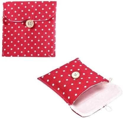 2 Pcs Sanitary Pad Pouch for Travel | Girl's Sanitary Napkin Carry Pouch | Traveling Sanitary Pad Pouch (Multicolor)