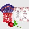 Midiron Artifical rose gift for grandmother/Mother | Anniversary, women's day, mother's Day Gifts|Mothers Day Combo| Greeting Card and Artifical Rose, chocolate bar (Pack of 10 piece) view 1