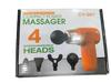 2 PCS Muscle Massager Gun for Pain Relief, 4 Massage Heads, CyberVibe Brand view 1