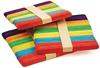 4MYL Wooden Ice Cream Popsicle Sticks for School Projects Pack of 100 (50 Multicolour and 50 Wooden Coloured) view 2