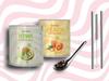 Zawaa Boba Tea Assorted Popping Boba Pearls  Peach & Kiwi | 300g Each (Pack of 2) | Bursting Bubble Tea Pearls view 1