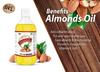 WQT Badam Almond Oil 120 ML - Wood Cold Pressed, 100% Pure Edible Almond (Gurbandi) Oil/Badam Ka Tel for Hair, Face, Skin Care, and Massage - Pet Bottle view 2