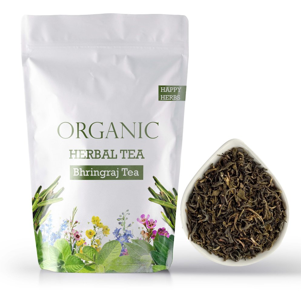 Happy Herbs:100% Matural Organic Herbal Tea| Bhringraj | Eclipta Alba - 100 Grams