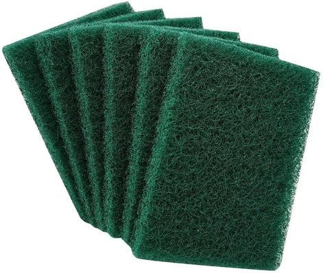 AUXTRA Heavy Duty Scouring Pad - 6PCS Scouring Pads for Heavy Duty Cleaning Scrubbing Pads for Kitchen Bathroom Household Cleaning Dish Scrubber Scrub Sponges for Oven Barbecue Grill Bathtub
