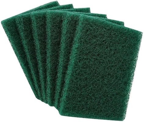 AUXTRA Heavy Duty Scouring Pad - 6PCS Scouring Pads for Heavy Duty Cleaning Scrubbing Pads for Kitchen Bathroom Household Cleaning Dish Scrubber Scrub Sponges for Oven Barbecue Grill Bathtub