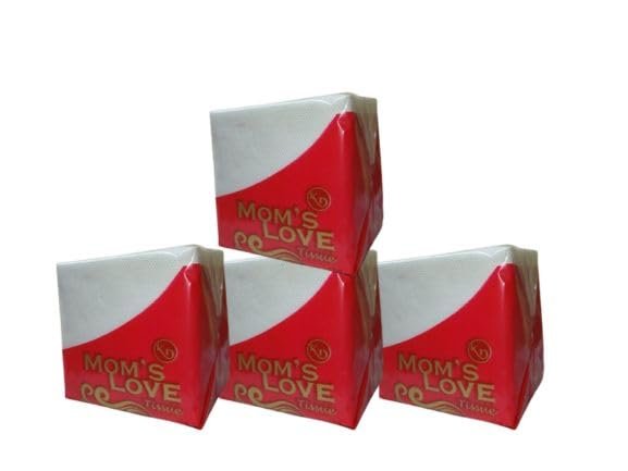 MOM'S LOVE DISPOSABLE NAPKIN, 100 COUNT PREMIUM TISSUE (4)