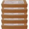 JACKENS Waxing Strips Kit for Normal Skin | Gel Wax Hair Removal for Women | Non-Woven Hair Removal Plain Waxing Strips | 120 GSM Thickness, Pack of 5-BROWN view 1