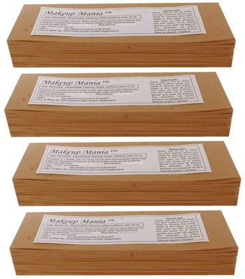 JACKENS Waxing Strips Kit for Normal Skin | Gel Wax Hair Removal for Women | Non-Woven Hair Removal Plain Waxing Strips | 120 GSM Thickness, Pack of 4