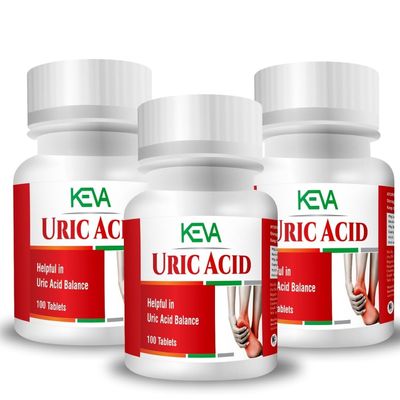 Keva Uric Acid Control Medicine Gout-Uric Acid Control Medicine | Balancing uric acid naturally | Natural Uric Acid Cleanser (300 Tablets)