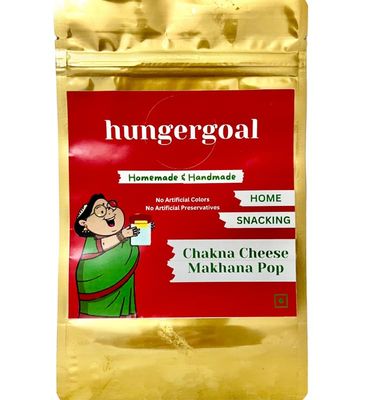 hungergoal Tangy Cheese Makhana Pop Flavoured Roasted Makhana | Healthy & Crispy Puffed Snacks | Rich in Nutrients | Fox Nut, Lotus Seeds, Phool Makhana | Crunchy & Healthy Snack | 50 Gram Pack of 3
