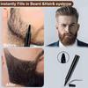 Beard Pencil Filler For Men Barber Styling Pen with Bristle Beard Brush Waterproof, Sweat Proof Natural Shaping Up for Men Beard, Moustache & Eyebrows view 4