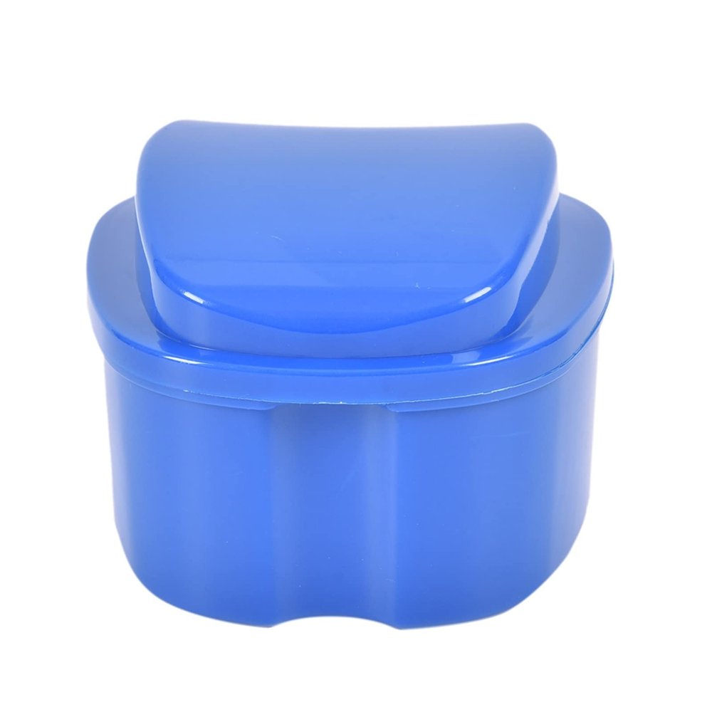 3NH Storage Boxes with Lids, Complete Denture Bath Box with Hanging net Container Denture Box Denture Box Prosthesis Container