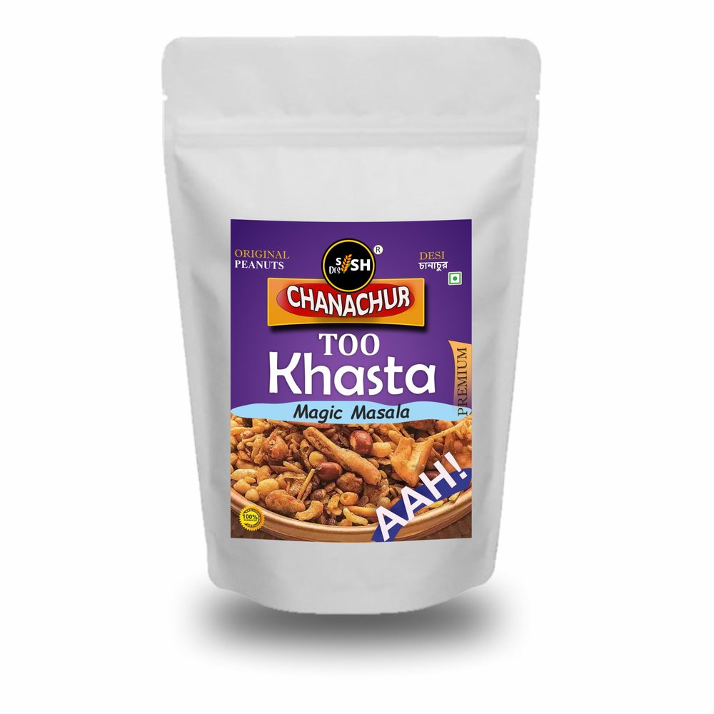 Sish Desi Khasta Chanachur: A Symphony of Crunchy 200gm Namkeen Delight, Spicy & Flavorful Bengali Snack - Healthy & Tasty for all time