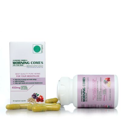 Morning Comes Ayurvedic Menopause Capsules Natural Herbal Blend for Women Supports Hormonal Balance