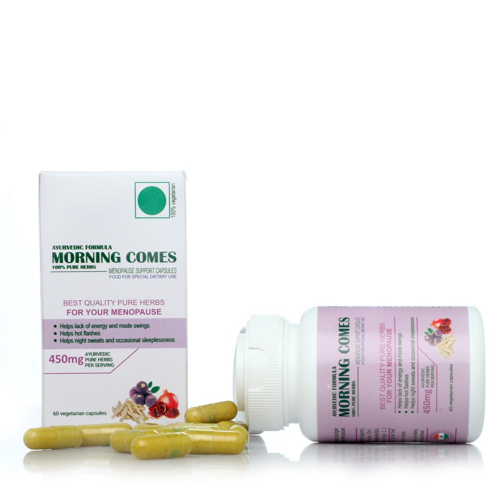 Morning Comes Ayurvedic Menopause Capsules Natural Herbal Blend for Women Supports Hormonal Balance