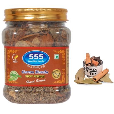 555 Whole Garam Masala/Sabut Mix Garam Masala | Reduces Inflammation, Helps with Digestion & Provides Strong Antioxidants (200g)