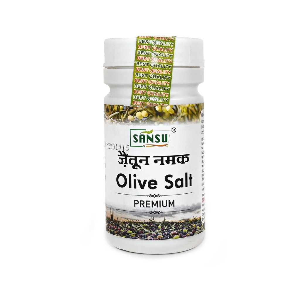 SANSU Premium Olive Salt, Premium Jaitoon ka Namak, Orignal Premium Jaiton salt 100g (Pack of 3)