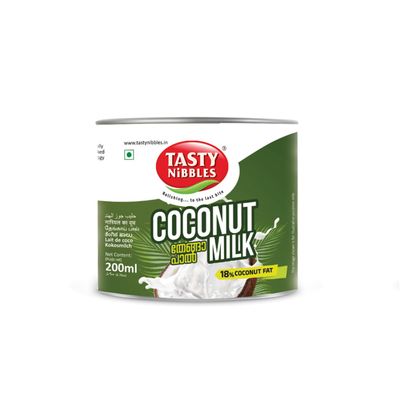 TASTY NIBBLES Coconut Milk 200ML (Pack of 1)
