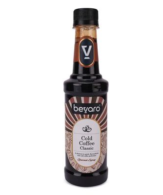 Bevaro Cold Coffee Classic Syrup - 300ml | Premium Coffee Concentrate for Cold Coffee, Desserts, Ice Cream & More | Rich Flavor | Makes Up to 15 Servings