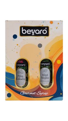 Bevaro Gift Box Pina Colada And Mint Mojito Syrup 300ml Each,For Refreshing Gourmet Syrup Cocktails, Mocktails, Mixers & Other Beverages (Pack Of 2)