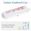 Gerkia Toothbrush Travel Case, Convenient Colorful Pattern Travel Toothbrush Case and Travel Toothbrush Holder, Toothbrush Covers and Toothbrush Holders Travel Travel Tongue Scraper Case view 2