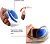 AEKDO Silicon Gel Shoe Sole Heel Pad for Heel Pain Relief Heel Spur Shoe Support Pad for Men Heels Cushion Height Increase Heel Shoes Insoles for MEN & Women (Blue 1 pair) view 2
