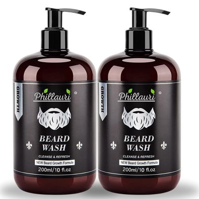 Phillauri Beard Wash For Men With Refreshing Fragrance 400ml (Pack of 2)