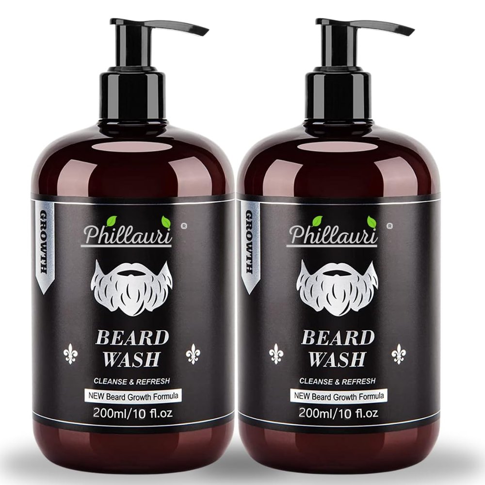 Phillauri Beard Wash For Men With Refreshing Fragrance 400ml (Pack of 2)