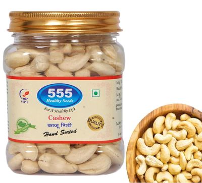 555 Dry Fruits Natural Premium Whole Cashews/Kaju I100% Natural & Crunchy Premium Whole Cashews, Nutritious & Delicious Nuts, Signature Plain, High Fiber, Rich In Protein, 300 gm, Pack of 1