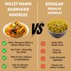 Barnyard Millet Noodles 210g | Made with Barnyard Millet & Whole Wheat Flour | No Maida, No Preservatives | Healthy Noodles for Kids & Adults | Tasty Masala Included | High Fiber, Guilt-Free Snack (Pack of 1) view 3