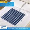 Simons Adult Reusable Stain-Mask Bed Underpad for Elderly, Heavy Absorbency Large Size 34 X 36 inches | Leak Proof 4 Layer Design Protects Surfaces for Incontinence Patients  Blue Check | Pack of 2 view 3