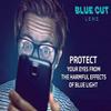 LENS Need Blue Cut Plus Photochromic Anti Glare Sunglass UV Protection & UV 420 Day & Night For Men And Women Blk Frame Round Zero Power For Mobile TV laptop User (Photochromic Blue Cut Anti Glare) view 3