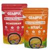 Gladful Combo Chilla Mix - Low GI, Diabetes-Friendly & Gluten-Free - No Maida, Palm Oil & Trans-Fat - Vegan & High-Protein Chilla/Dosa Mix - Achari/Schezwan - Pack of 2 (200g each) view 1