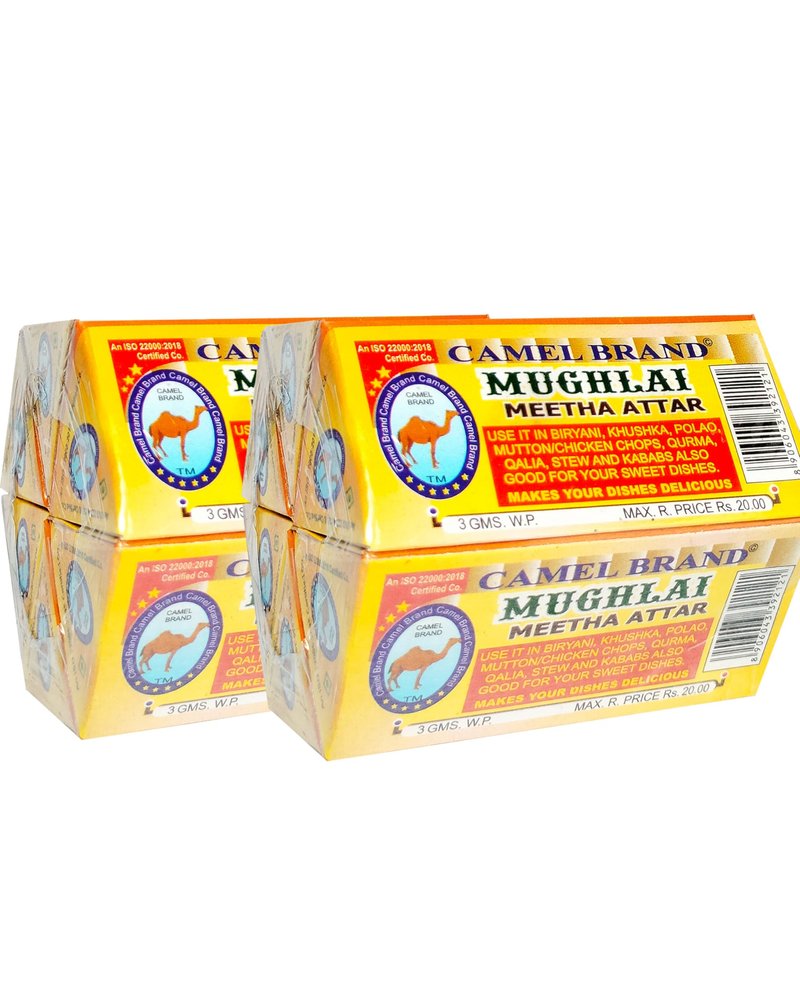 Dadaji Mughlai Meetha Attar | 36ml (Pack of 12, Each 3ml) | Mitha Attar for Veg/Chicken Biryani, Indian Cuisines, Pulao, Mutton/Chicken, Chops, Qurma, Khushka, Stew, Kababs, Ice Cream, Milkshakes and Desserts