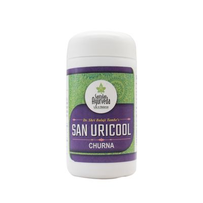 Santulan Ayurveda, San Uricool Churna-60GM Each, (Pack Of 2), Goodness Of Punarnava and get Golden Oldie Herbs, Sukanthi Pills-1gm