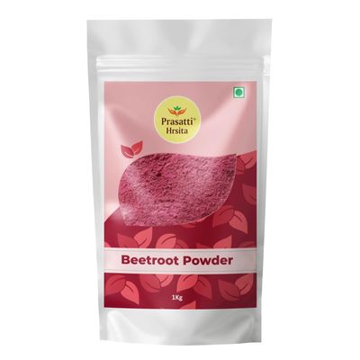 Prasatti Hrsita_Orgainc Beetroot Powder, Rich Nutrient, Digestive Support - 1 kg