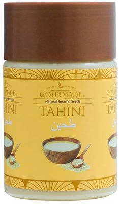 Gourmade Soulful Snacking White Sesame Tahini Tahina Paste Sauce|Sesame Seeds Tahina For Hummus, 300Gm|Tahina Sesame Paste|Dips Sauce Salad Dressing|Mezze Platter|Tahina Sesame Creamy Paste
