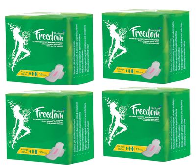 Freedom Sanitary Napkin - 15 Unit (X-Large, Combo Pack of 4)