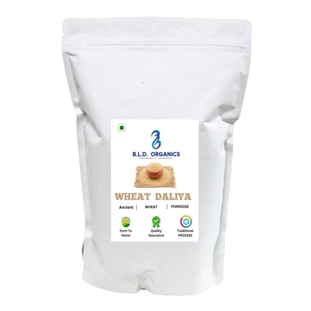 B.L.D. ORGANICS Organic Wheat Dalia (Porridge) 1KG- Organic Dalia | Rich in Calcium, Vitamins & Iron
