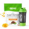 OZiva Bioactive Plant Protein for Everyday Fitness | 25g Protein - Pea Isolate | Complete Plant Protein Powder | No Added Sugar, Certified Clean & Vegan (Mango, 1kg + Shaker) view 1
