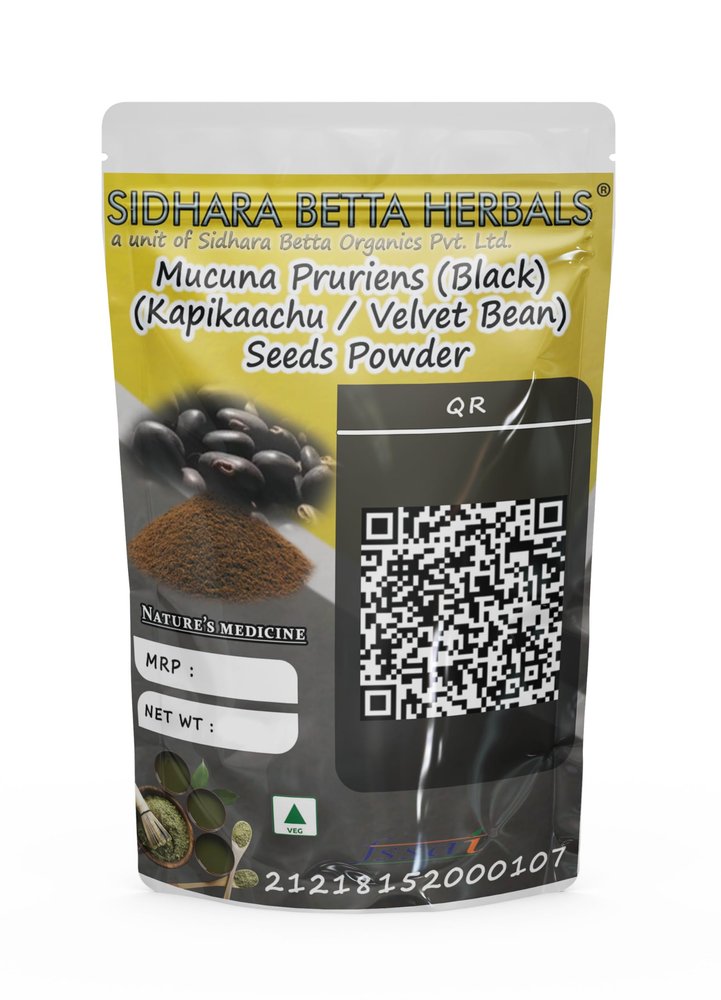SIDHARA BETTA HERBALS Mucuna Pruriens Seeds Powder | Velvet Bean Seeds Powder (15g)