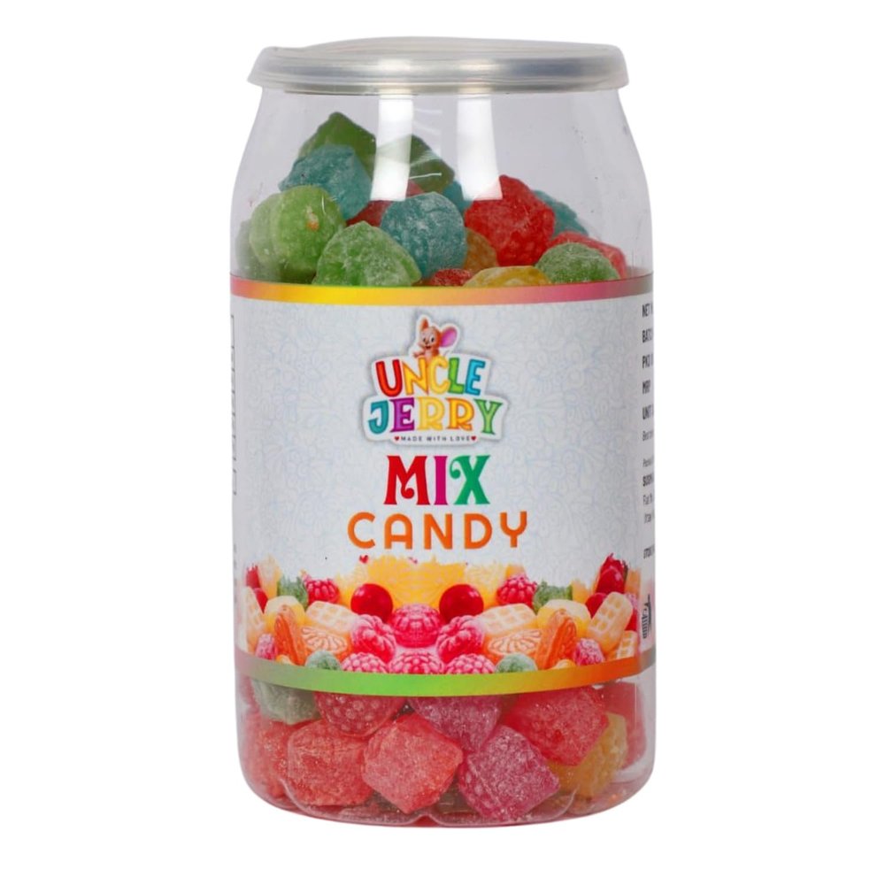 Uncle Jerry Sugar Candy Mix Fruit Flavour Toffee Jar | Mouth Freshener | 250 Gram