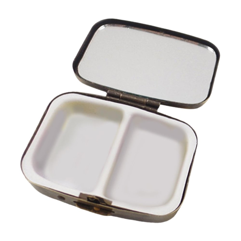 BNF Pocket or Purse Pill Box with Mirror Mini Pill Case for Fish Oils Supplement|Health & Beauty | Health Care | Pill Boxes, Pill Cases
