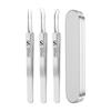 BNF 3Pcs Salon Clip Tweezers Portable Beauty Salon Tools for Men Male Female|Health & Beauty | Skin Care | Acne & Blemish Treatments view 4