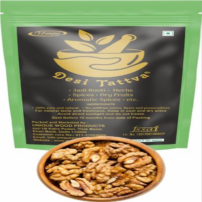 Desi Tattva Raw Akhrot Giri | Walnuts Kernels |Healthy Snacks | Without Shell (500 gm)